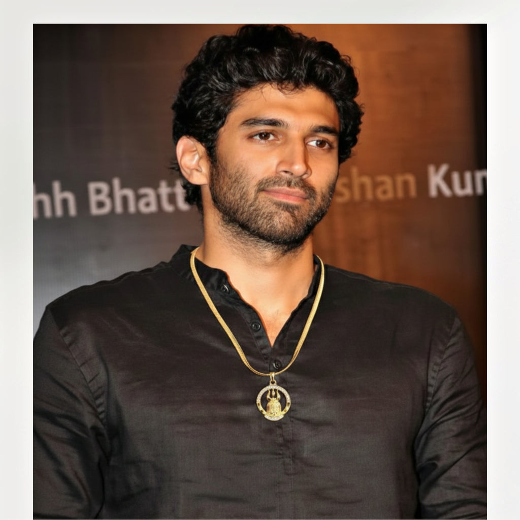 Ujjain Mahadev Blessing Locket 🔱 Diamond Pendant and Chain with Gold Plated (Special Edition) 399 Rs Only.